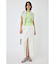 FRONT SLIT FRINGE スカート