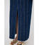 FRONT SLIT FRINGE スカート
