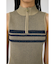 MOCK NECK ハーフジップトップス