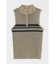 MOCK NECK ハーフジップトップス