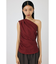 PLAID ONE SHOULDER ブラウス