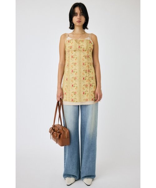 SHEER LAYERED SLIP ミニドレス　マウジー　花柄 SHEER LAYERED SLIP ミニドレス｜マウジーの通販｜&mall（アンド