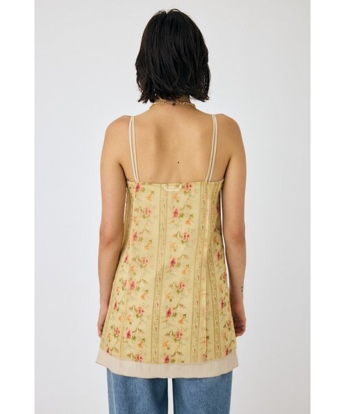 SHEER LAYERED SLIP ミニドレス　マウジー　花柄 SHEER LAYERED SLIP ミニドレスマウジー花柄