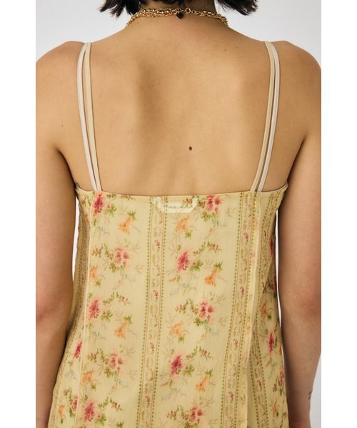 SHEER LAYERED SLIP ミニドレス　マウジー　花柄 SHEER LAYERED SLIP ミニドレス｜マウジーの通販｜&mall（アンド