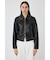 FAUX LEATHER MINIMAL ジャケット