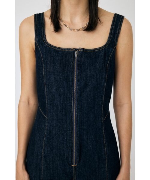 MOUSSY FRONT ZIP FIT サロペット FRONT ZIP FIT サロペット｜マウジーの通販｜&mall（アンド