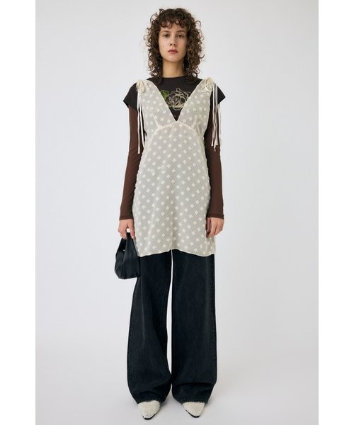 SHEER LAYERED SLIP ミニドレス　マウジー　花柄 MOUSSY（マウジー）の「SHEER LAYERED SLIP ミニドレス