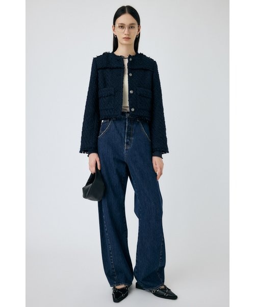 COMPACT TWEED ジャケット｜マウジーの通販｜&mall（アンドモール