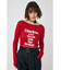 SHEER LOGO ロングスリーブTシャツ