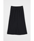 サテンミディスカート　リサイクルポリエステル×レーヨン素材