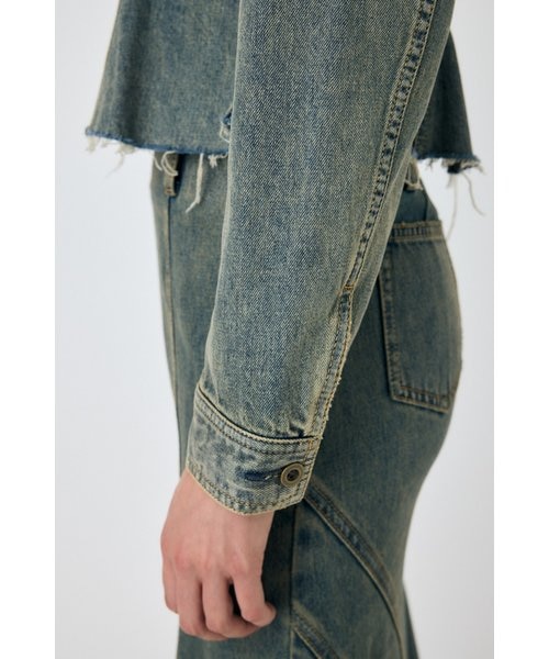 WAIST TUCK デニムシャツ ブルー｜マウジーの通販｜&mall（アンド