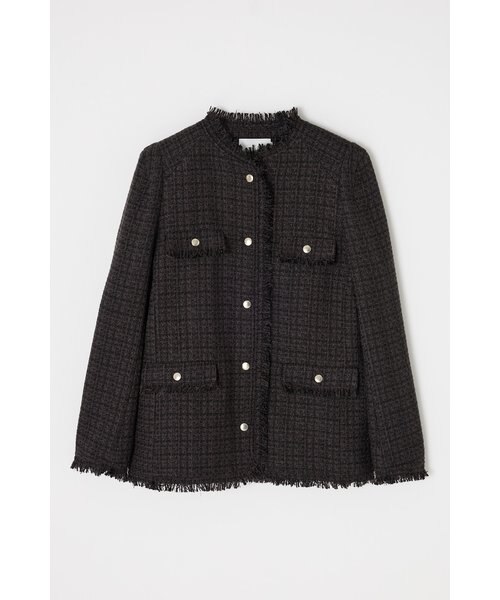 VELOUR TWEED ジャケット VELOUR ツイード ジャケット｜マウジーの通販｜&mall（アンドモール