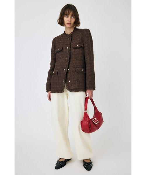 VELOUR TWEED ジャケット VELOUR ツイード ジャケット｜マウジーの通販｜&mall（アンドモール