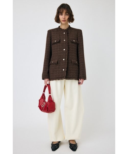 VELOUR TWEED ジャケット VELOUR ツイード ジャケット｜マウジーの通販｜&mall（アンドモール