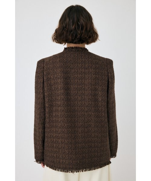 【試着のみ】moussy VELOUR ツイードジャケット　コート VELOUR ツイード ジャケット｜マウジーの通販｜&mall（アンドモール
