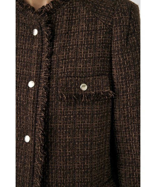 VELOUR ツイード ジャケット｜マウジーの通販｜&mall（アンドモール