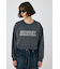 RHINESTONE MOUSSY クロップド プルオーバー