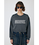 RHINESTONE MOUSSY クロップド プルオーバー