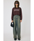 RHINESTONE MOUSSY クロップド プルオーバー