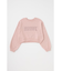 RHINESTONE MOUSSY クロップド プルオーバー