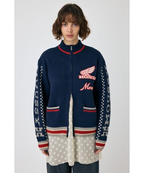 HONDA JACQUARD ニットカーディガン｜マウジーの通販｜&mall（アンド  
