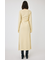 WAIST RIBBON モックネックドレス