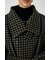 STANDCOLLAR PLAID コクーンコート