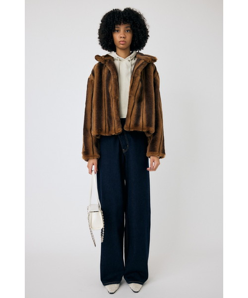 【日曜日までお値下げ】moussy FAUX FUR スタンドカラージャケット FAUX FUR スタンドカラージャケット｜マウジーの通販｜&mall（アンド