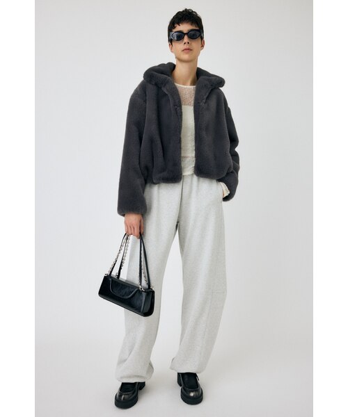 FAUX FUR スタンドカラージャケット｜マウジーの通販｜&mall（アンド