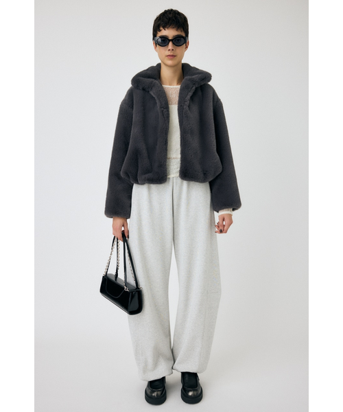 FAUX FUR スタンドカラージャケット｜マウジーの通販｜&mall（アンド
