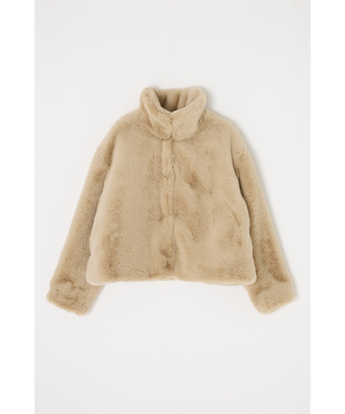 FAUX FUR スタンドカラージャケット｜マウジーの通販｜&mall（アンド
