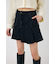PLEATED デニムミニスカート