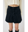 PLEATED デニムミニスカート