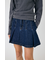 PLEATED デニムミニスカート