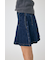 PLEATED デニムミニスカート