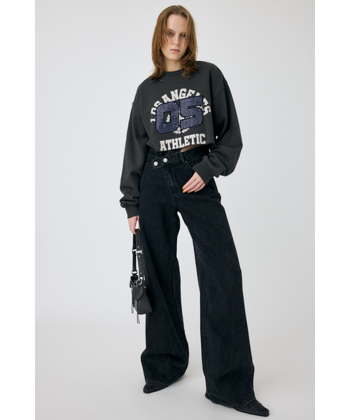 RHINESTONE NUMBER REMAKE プルオーバー｜マウジーの通販｜&mall