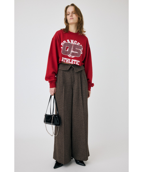 RHINESTONE NUMBER REMAKE プルオーバー｜マウジーの通販｜&mall