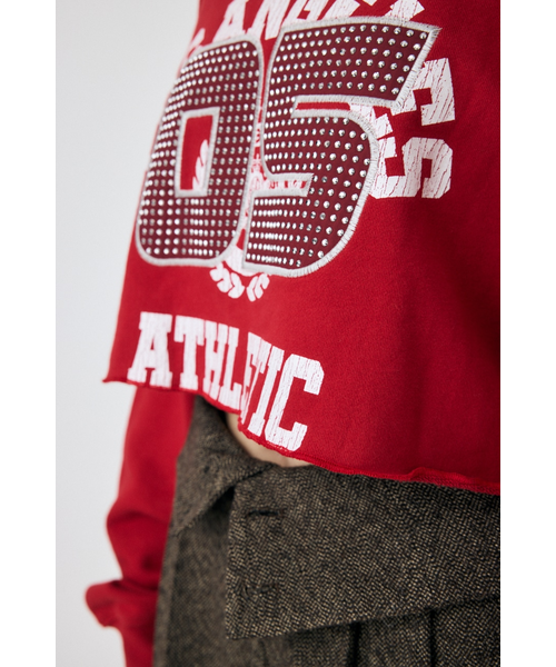 RHINESTONE NUMBER REMAKE プルオーバー｜マウジーの通販｜&mall