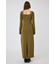SQUARE NECK ロングニットドレス