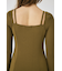 SQUARE NECK ロングニットドレス
