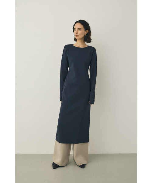 バックオープンニットワンピース リサイクルポリエステル使用