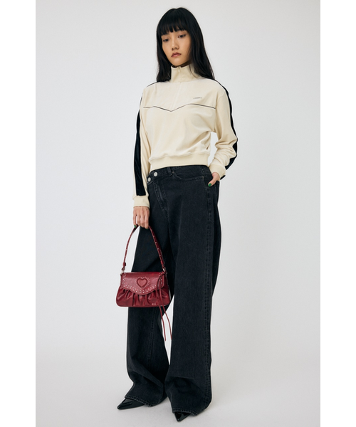 MOUSSY VELOUR PIPING ハーフジップトップス VELOUR PIPING ハーフジップトップス｜マウジーの通販｜&mall