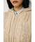 CABLE ZIP UP ニットフーディ