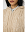 CABLE ZIP UP ニットフーディ