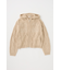 CABLE ZIP UP ニットフーディ