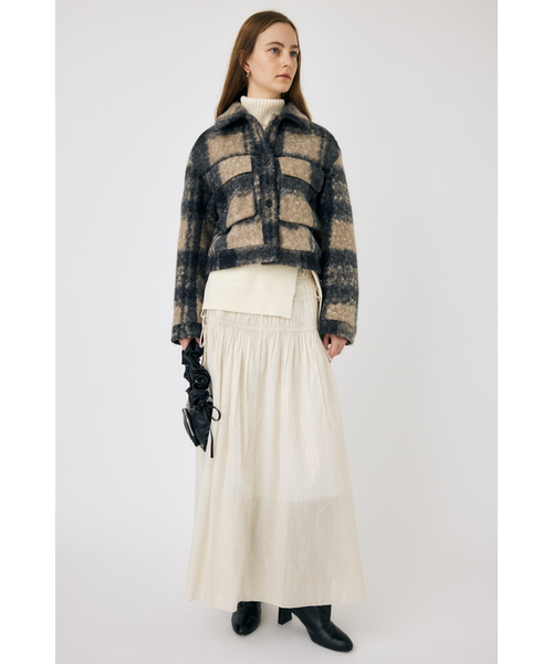 70sknitting&patchwork shirringロングスカート MOUSSY | SHIRRING ロングスカート (スカート(ロング) ) |SHEL'TTER