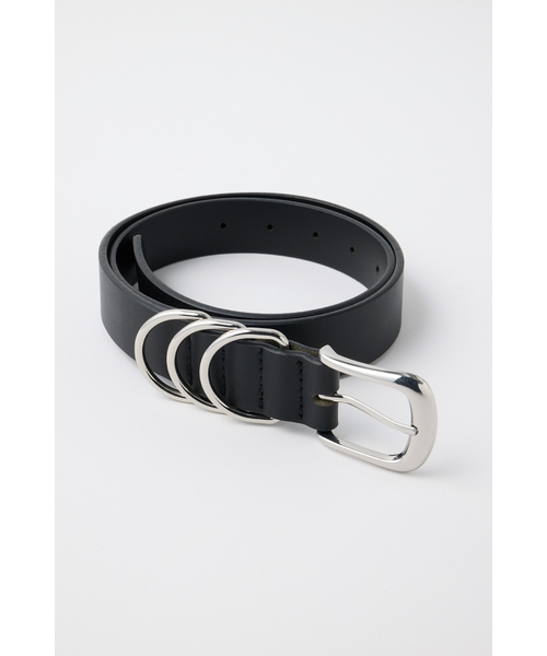 moussy 黒のレザーベルト シルバーバックル付き moussy 黒のレザーベルト シルバーバックル付き MOUSSY | SPLIT