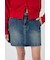 BELTED DENIM ミニスカート