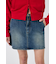 BELTED DENIM ミニスカート