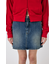 BELTED DENIM ミニスカート